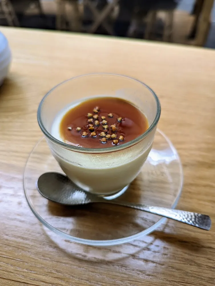そば茶プリン Flan Au Thé Au Sarrasin Et Lait Sans Œufs